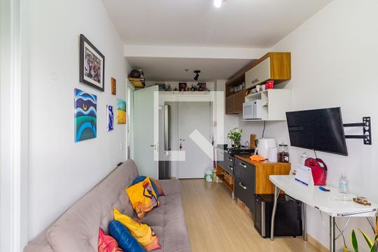 Sala de apartamento à venda com 1 quarto, 36m² em Santo Amaro, São Paulo