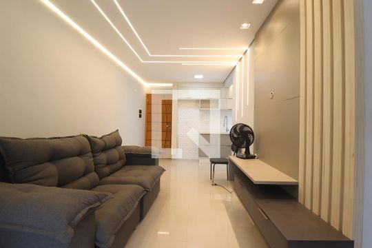Sala de apartamento à venda com 2 quartos, 54m² em Vila Pires, Santo André