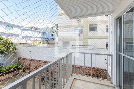 Varanda da Sala de apartamento à venda com 1 quarto, 62m² em Vila Isabel, Rio de Janeiro