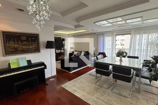 Sala - Sala de Jantar  de apartamento à venda com 3 quartos, 155m² em Vila Assunção, Santo André