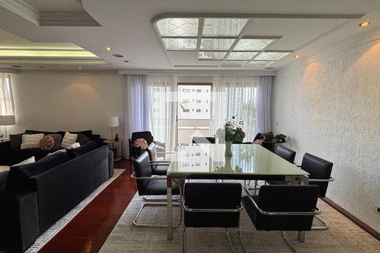 Sala - Sala de Jantar  de apartamento à venda com 3 quartos, 155m² em Vila Assunção, Santo André