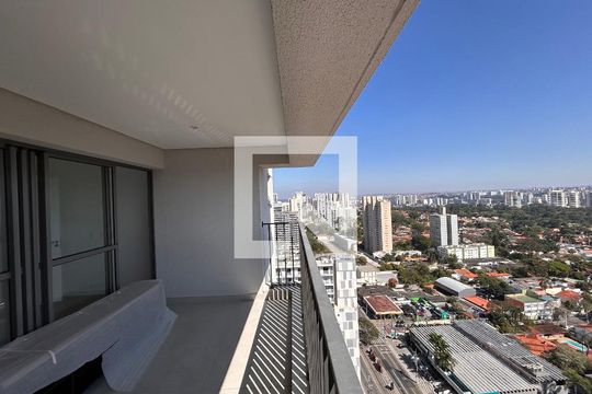Varanda da Sala de apartamento à venda com 3 quartos, 77m² em Santo Amaro, São Paulo