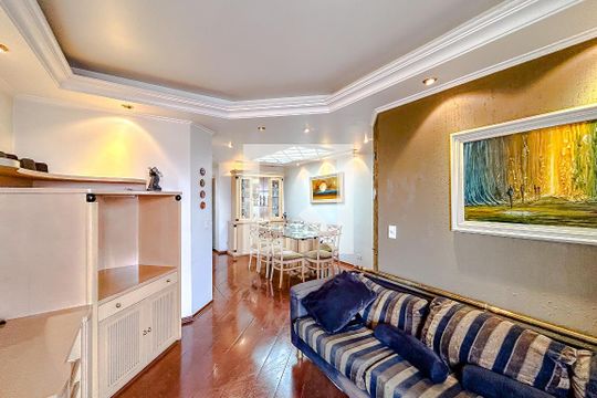 Sala de apartamento à venda com 3 quartos, 115m² em Chácara Seis de Outubro, São Paulo