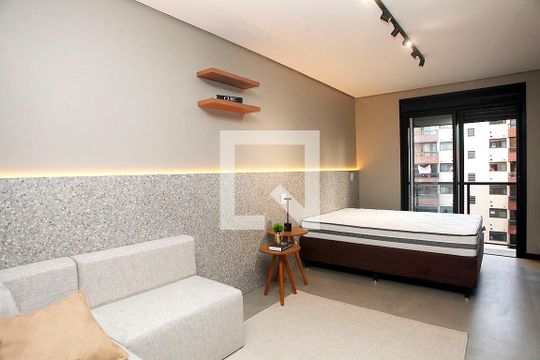 Studio - Sala / Quarto de kitnet/studio para alugar com 1 quarto, 31m² em Cidade Baixa, Porto Alegre