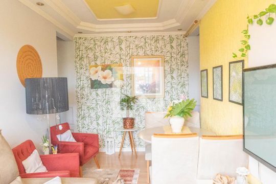 Sala de apartamento à venda com 2 quartos, 63m² em Loteamento Country Ville, Campinas