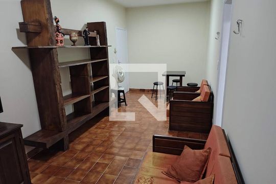 Sala de apartamento para alugar com 1 quarto, 51m² em Guilhermina, Praia Grande