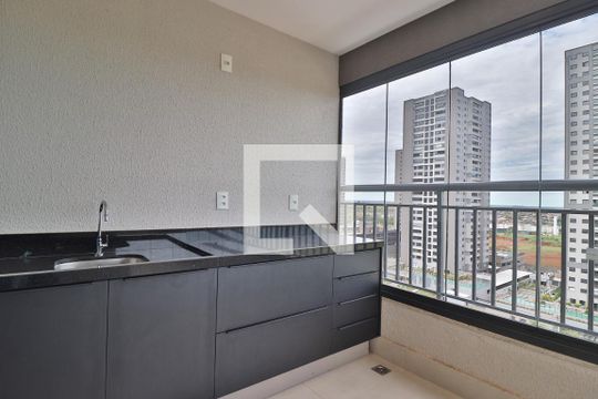Varanda gourmet de apartamento para alugar com 2 quartos, 86m² em Jardim Sul, Uberlândia