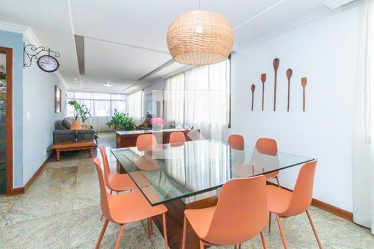 Sala de jantar de apartamento à venda com 4 quartos, 163m² em Liberdade, Belo Horizonte