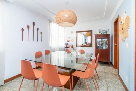 Sala de jantar de apartamento à venda com 4 quartos, 163m² em Liberdade, Belo Horizonte
