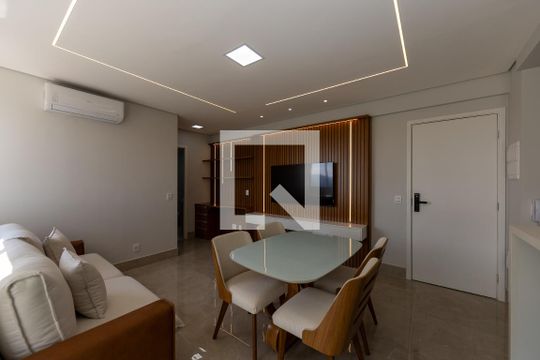 Sala_Cozinha de apartamento à venda com 1 quarto, 45m² em Vila Nilva, Barueri