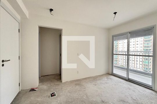 Sala/Cozinha de apartamento à venda com 2 quartos, 42m² em Campo Belo, São Paulo