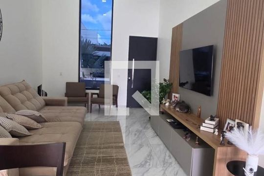 Sala de casa de condomínio para alugar com 3 quartos, 160m² em Shopping Park, Uberlândia