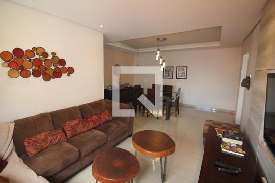 Sala de apartamento à venda com 3 quartos, 109m² em Inconfidentes, Contagem