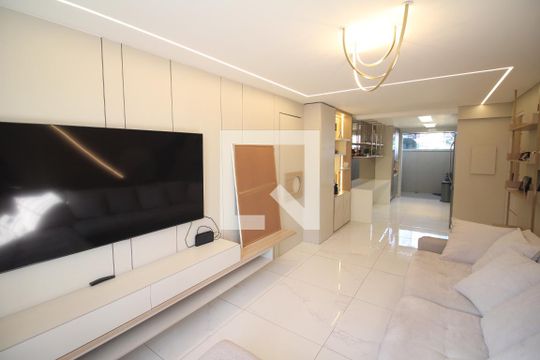 Sala de apartamento para alugar com 2 quartos, 130m² em Santa Helena, Belo Horizonte