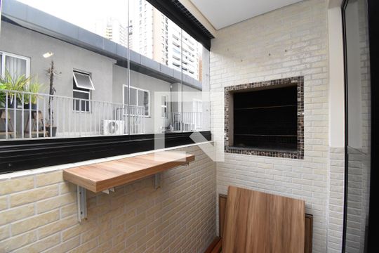 Varanda com Churrasqueira de apartamento à venda com 3 quartos, 102m² em Bigorrilho, Curitiba