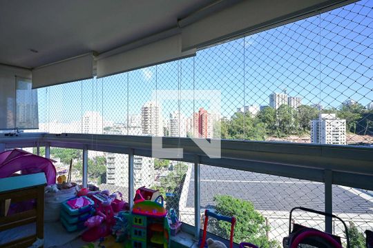 Varanda de apartamento para alugar com 3 quartos, 173m² em Panamby, São Paulo