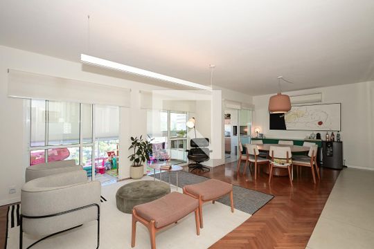 Sala de apartamento para alugar com 3 quartos, 173m² em Panamby, São Paulo