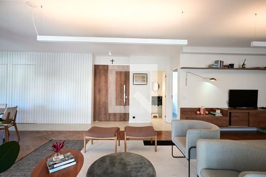 Sala de apartamento para alugar com 3 quartos, 173m² em Panamby, São Paulo