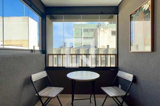Varanda de kitnet/studio à venda com 1 quarto, 21m² em Jardim Paulista, São Paulo