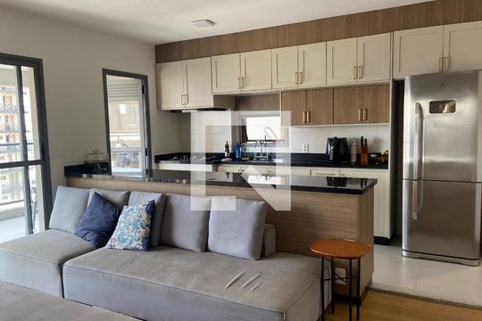 Sala - Cozinha de apartamento para alugar com 3 quartos, 125m² em Centro, Osasco