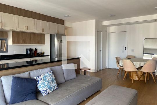 Sala - Cozinha de apartamento para alugar com 3 quartos, 125m² em Centro, Osasco