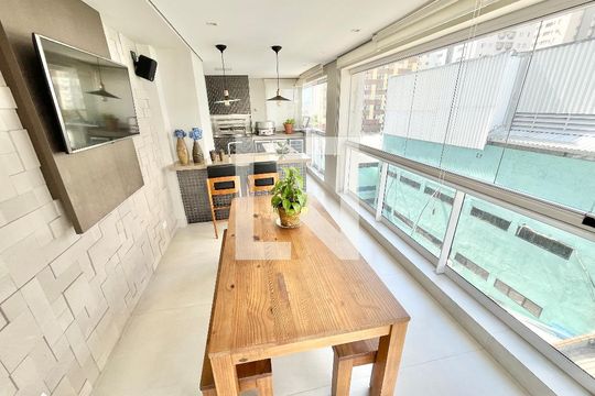 Varanda gourmet de apartamento à venda com 3 quartos, 195m² em Santana, São Paulo