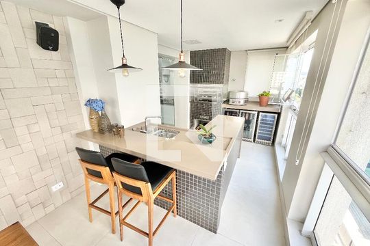 Varanda gourmet de apartamento à venda com 3 quartos, 195m² em Santana, São Paulo