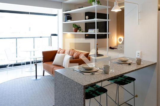 Sala de kitnet/studio para alugar com 1 quarto, 33m² em Jardim Esplanada, São José dos Campos