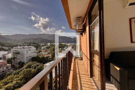 Varanda  de apartamento à venda com 1 quarto, 50m² em Leblon, Rio de Janeiro