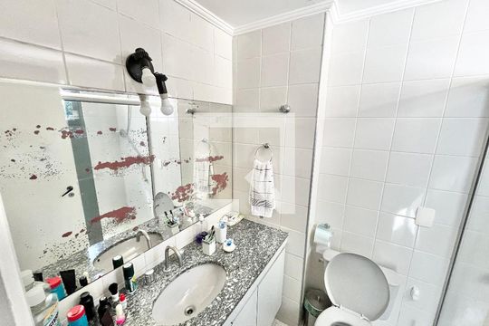 Banheiro da Suíte de apartamento para alugar com 3 quartos, 90m² em Casa Verde, São Paulo