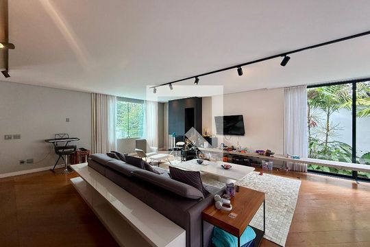 Sala de casa de condomínio à venda com 4 quartos, 397m² em Brooklin, São Paulo