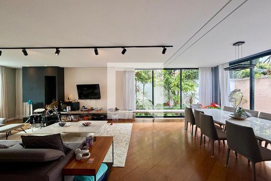 Sala de casa de condomínio à venda com 4 quartos, 397m² em Brooklin, São Paulo