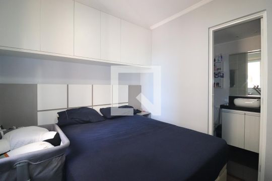 Quarto 1 suíte de apartamento para alugar com 3 quartos, 67m² em Vila Homero Thon, Santo André