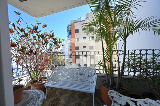 Varanda da Sala de apartamento à venda com 4 quartos, 220m² em Mirandópolis, São Paulo