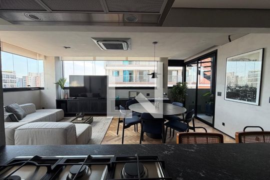 Sala de apartamento à venda com 3 quartos, 130m² em Vila Olímpia, São Paulo