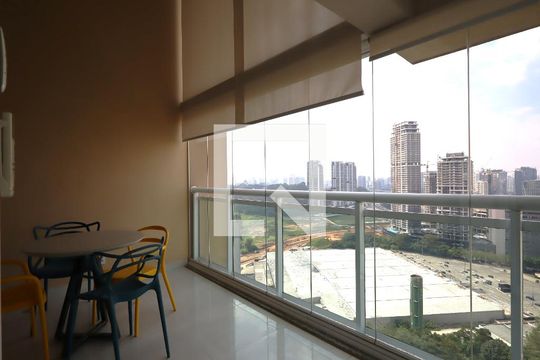 Varanda da Sala de apartamento para alugar com 3 quartos, 156m² em Jardim Fonte do Morumbi, São Paulo