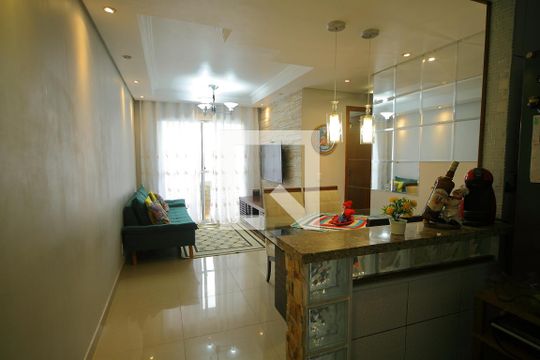 Sala de apartamento à venda com 2 quartos, 55m² em Conjunto Residencial Pombeva, São Bernardo do Campo