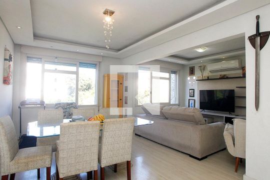 Sala de apartamento à venda com 2 quartos, 92m² em Petrópolis, Porto Alegre