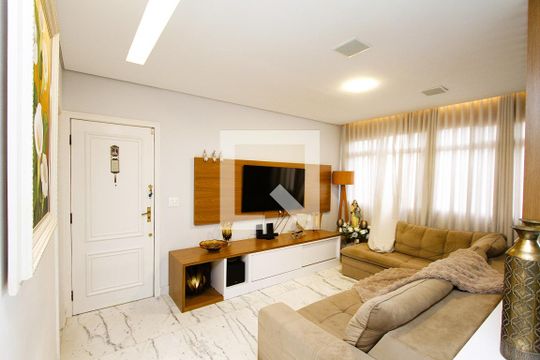 Sala de apartamento à venda com 3 quartos, 105m² em Alto Caiçaras, Belo Horizonte