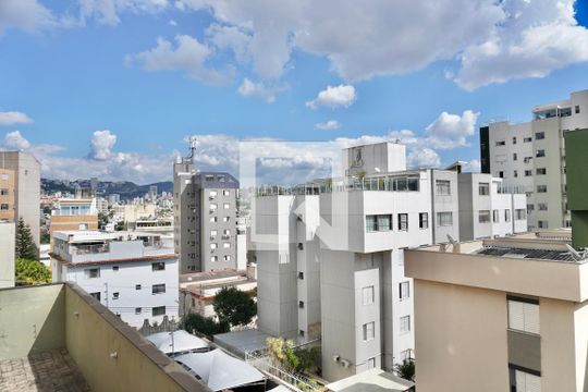 Varanda da Sala de apartamento à venda com 3 quartos, 95m² em Santo Antônio, Belo Horizonte