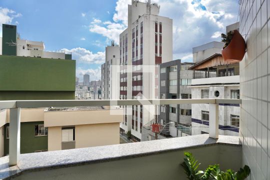 Varanda da Sala de apartamento à venda com 3 quartos, 95m² em Santo Antônio, Belo Horizonte