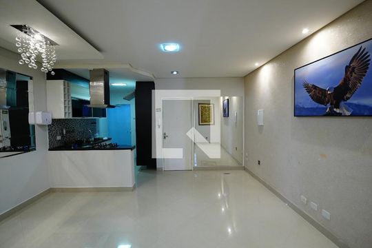 Sala de apartamento à venda com 1 quarto, 70m² em Parque Jaçatuba, Santo André