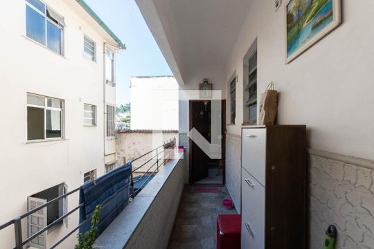 Varanda da Sala de apartamento à venda com 2 quartos, 68m² em Rio Comprido, Rio de Janeiro
