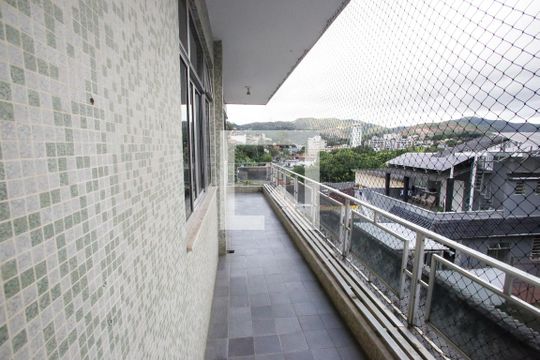 Varanda da Sala de apartamento à venda com 3 quartos, 100m² em Tanque, Rio de Janeiro