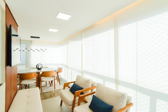 Varanda da Sala de apartamento à venda com 3 quartos, 110m² em Vila Galvão, Guarulhos