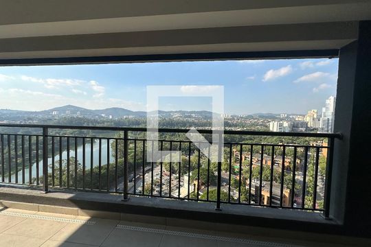Varanda da Sala de apartamento para alugar com 3 quartos, 95m² em Alphaville Empresarial, Barueri