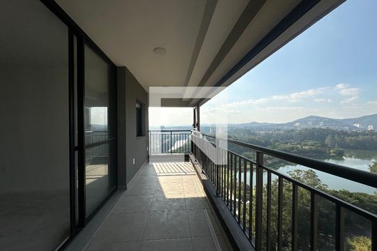 Varanda da Sala de apartamento para alugar com 3 quartos, 95m² em Alphaville Empresarial, Barueri