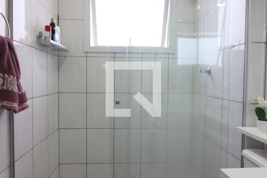 Banheiro Social de apartamento à venda com 1 quarto, 46m² em Vila Goncalves, São Bernardo do Campo
