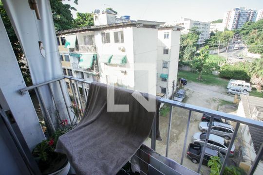 Varanda da Sala de apartamento à venda com 2 quartos, 44m² em Taquara, Rio de Janeiro