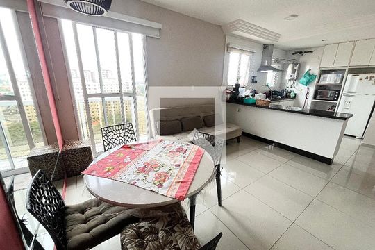 Sala de apartamento para alugar com 1 quarto, 40m² em Carandiru, São Paulo